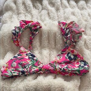 Maaji Pink Floral Bikini Top